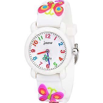 Kinderen Analoog Quartz Horloge, Kinderhorloge met 3D Cartoon Design, 30 m Waterdicht, Siliconen Strapstyle 3