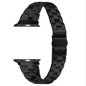 3-Bead Stainless Steel Strap For Apple Watch 9 8 7 41mm/ SE(2023/2022) SE 6 5 4 40mm/ 3 2 1 38mm