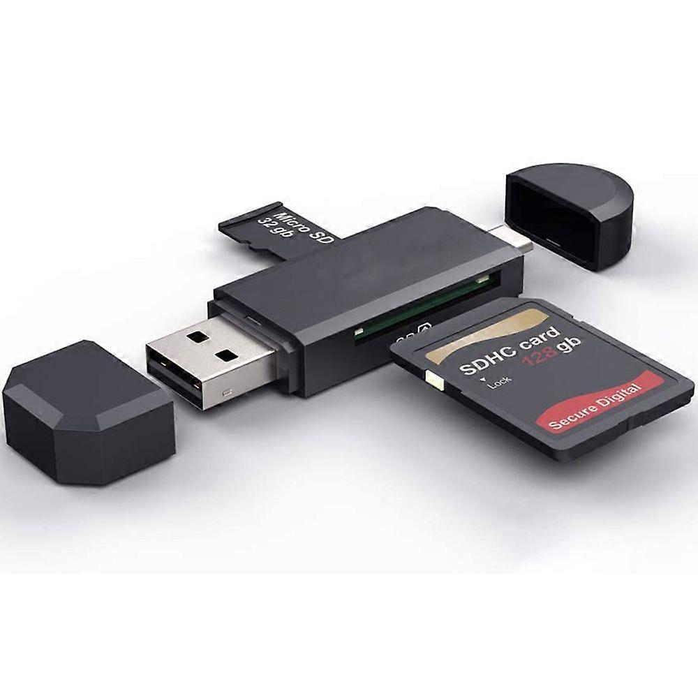 3.0 USB Type C Card Reader, SD / Micro SD Card Reader Memory Card Reader with USB OTG, USB 3.0 Adapter