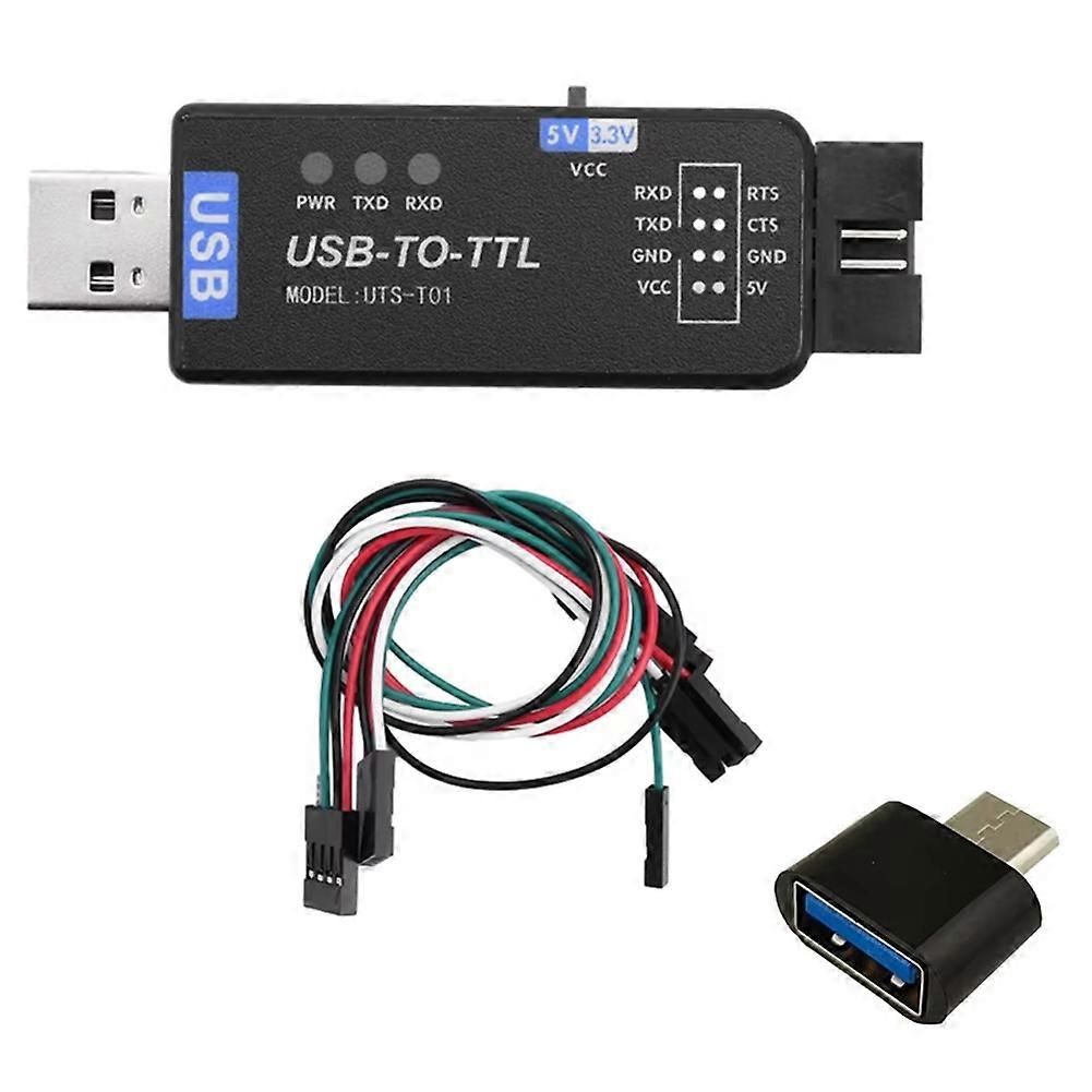 USB to TTL Serial Converter Debugging Download Module CH343G Chip USB-TYPE-C Interface,UART Debugging Download Adapter