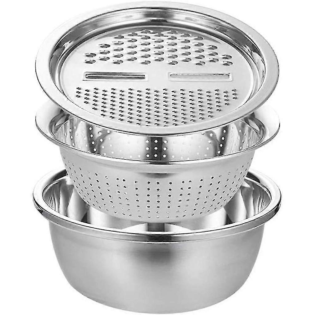 Multifunctional Stainless Steel Basket Multi-purpose Slice Planer With Basin