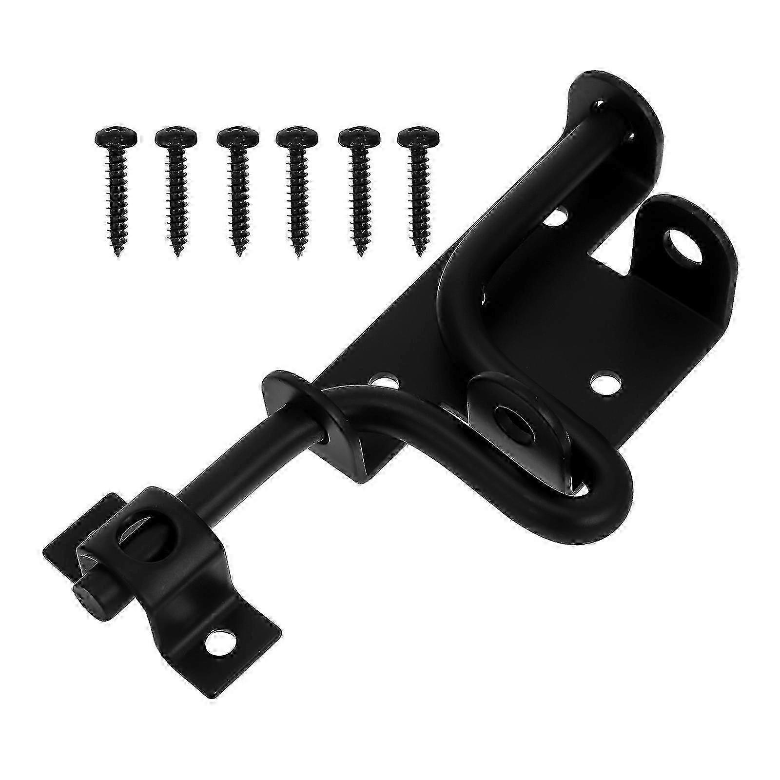 Durable Wooden Gate Bolt Latch for Fence Security, Rust-Resistant Hardware Set