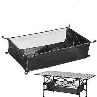 Under Table Storage Camping Storage Basket compatible with Outdoor Camping Table Portable Mesh Pouch Under Picnic Table Organiser Bag