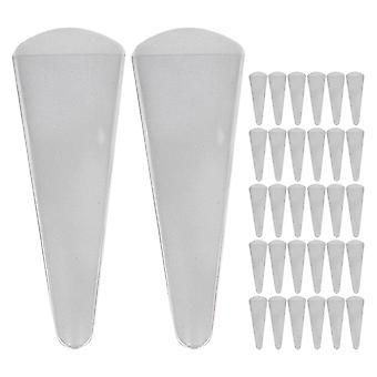 50pcs wiederverwendbare schützende Scherenabdeckungen Augenbrauentrimmschere Sicherheitsabdeckungen
