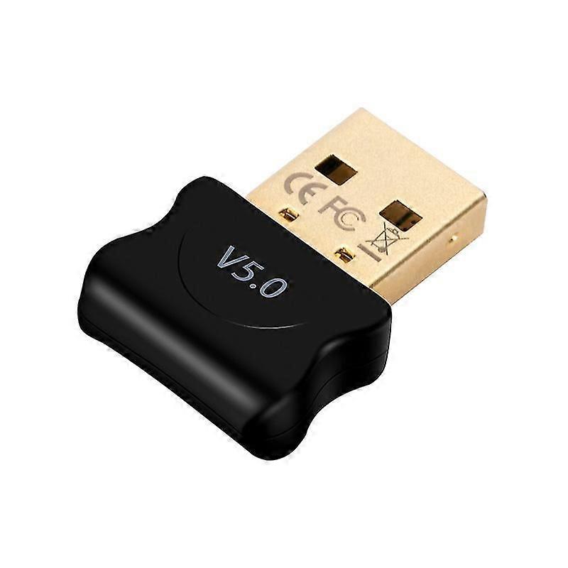 Mini Bluetooth 5.0 Wireless USB Adapter, Audio Dongle for Windows PC, 100m Range