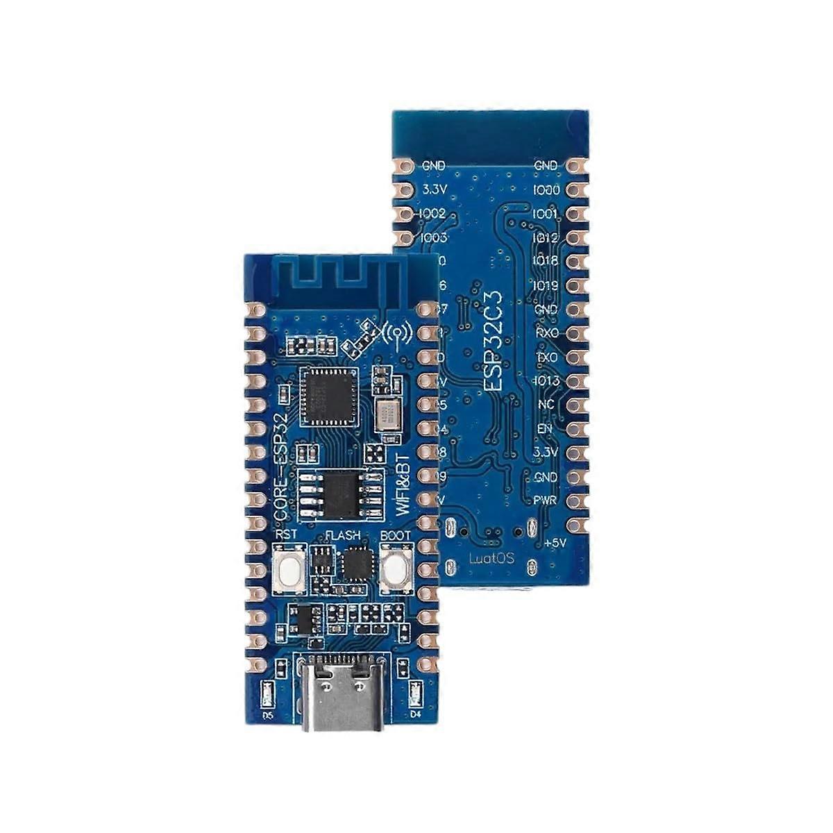 ESP32C3 Development Board with CH343P USB Chip, WiFi Bluetooth 32Pin Module for IoT Projects
