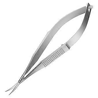 Cuticle scissors. Professional grooming kit with extra-fine curved pointed tip for eyebrows, eyelashes, nails, and dry skin.