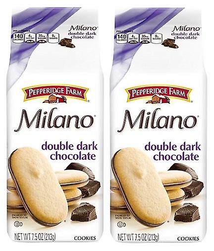 Pepperidge Farm Milano Double Chocolat Noir Biscuits 2 Sac