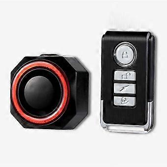 Bike Burglar Larm Med Bakljus, Stöldskydd Vibration Utlöst Avkänning Siren Vattentät Smart Auto Broms Avkännande Svanslampa Med Fjärrkontroll