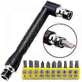 L Shaped Screwdriver Set with Hexagonal and Flat Tools - 10 Pieces,z