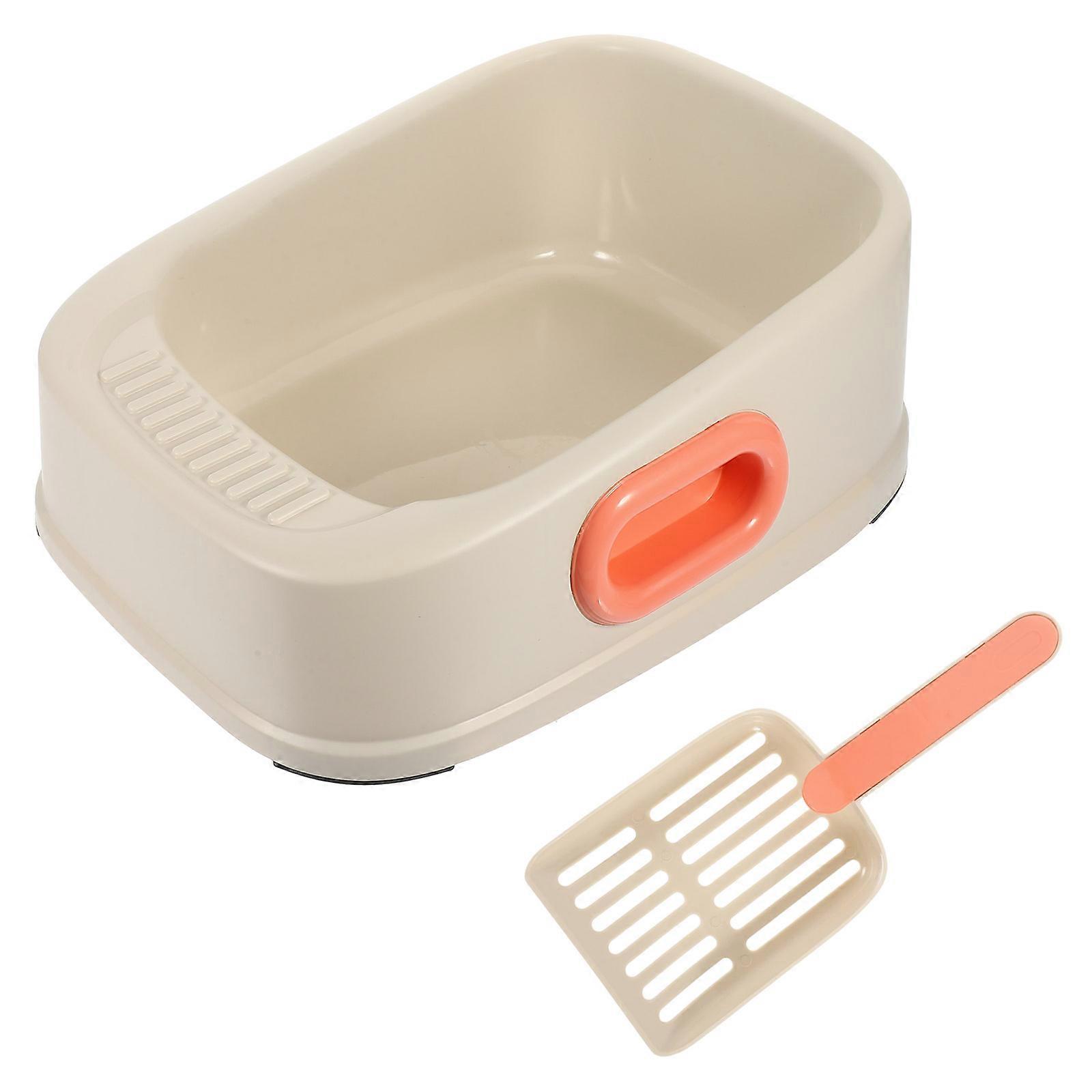 Pet Cat Sand Box Durable Function with 1Set for Home Use