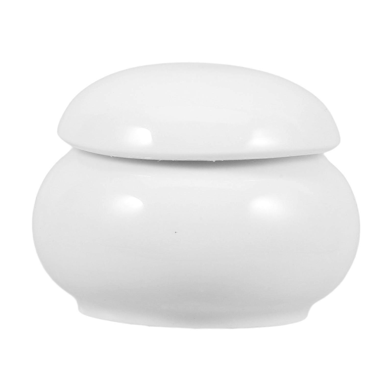 Pet Urn Ceramic Cremation Container for Ashes Small White Keepsake Urn