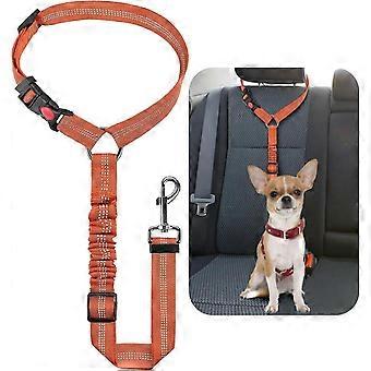 Dog Seat Belts For Cars | Dog Car Harness Adjustable|Headrest Dog Car Seat Belt Restraint Puppy|Elastic Pet Dog SeatBelt harness|Strong Leads Ha