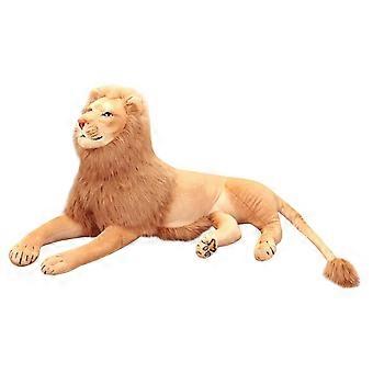 Giant Stuffed Lion Plush Toy 5 Feet Long Lifelike Large Lion Plush Gift for Kids and Adults