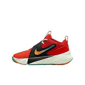 Nike Team Hustle D 12 Mesh Basketball Shoes Orange Red Unisex HF6279-601