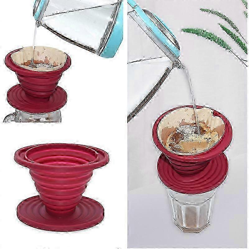 Compact Silicone Coffee Dripper Cone