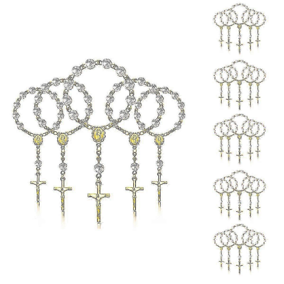 30pc Creamy-White Rosary Gift Set