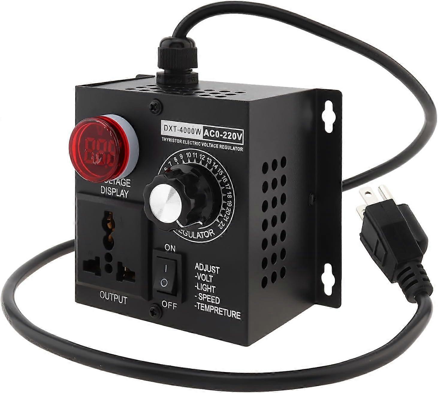 AC Variable Motor Speed Controller 110V 220V 18A 4000W Max