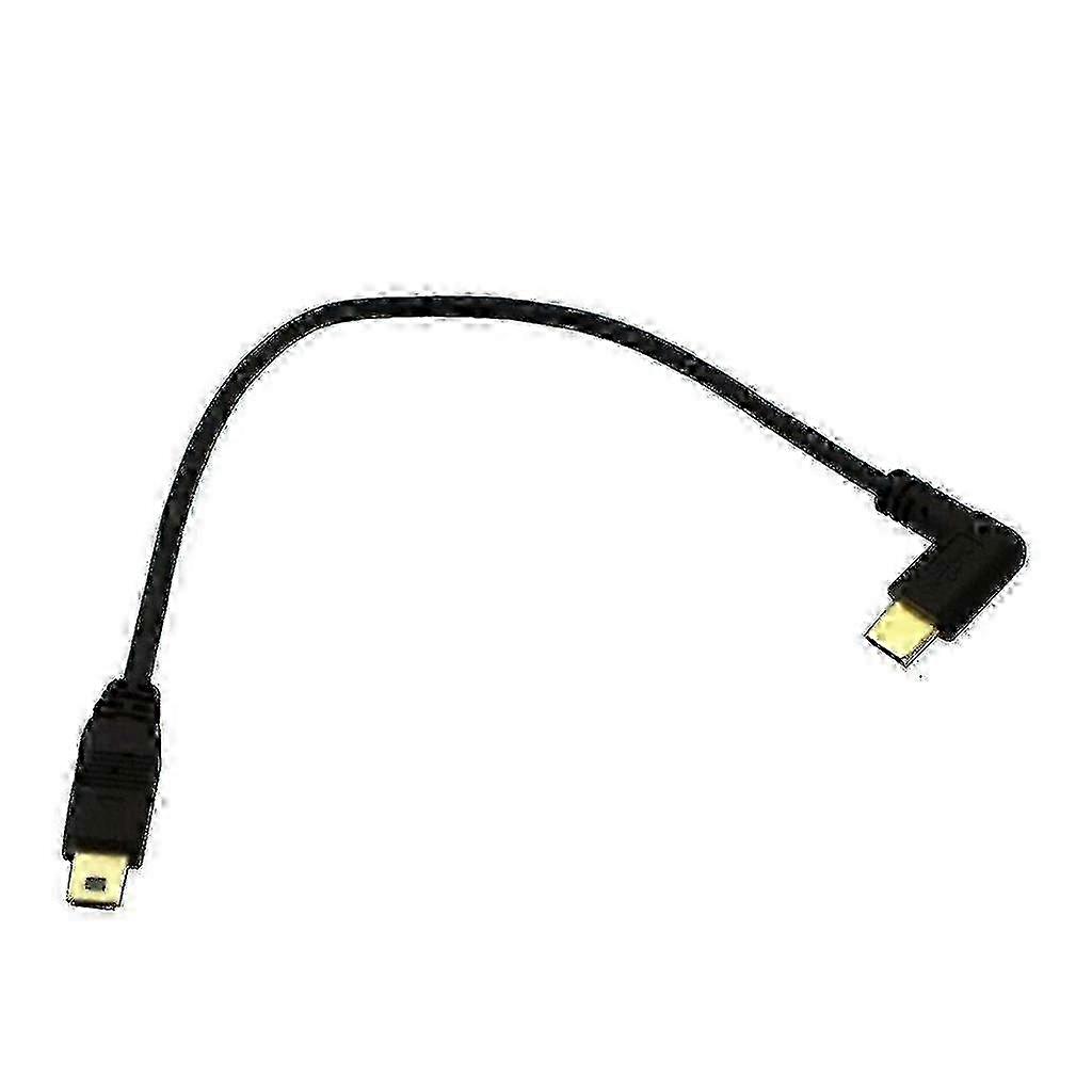 90-Degree USB-C to Mini USB Adapter Cable