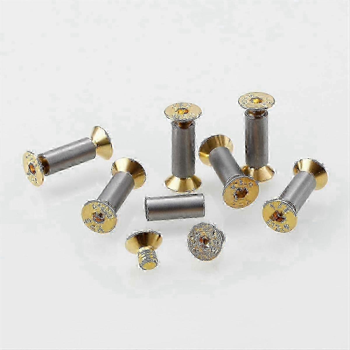 Gold Hex Flat Head Knife Handle Screws