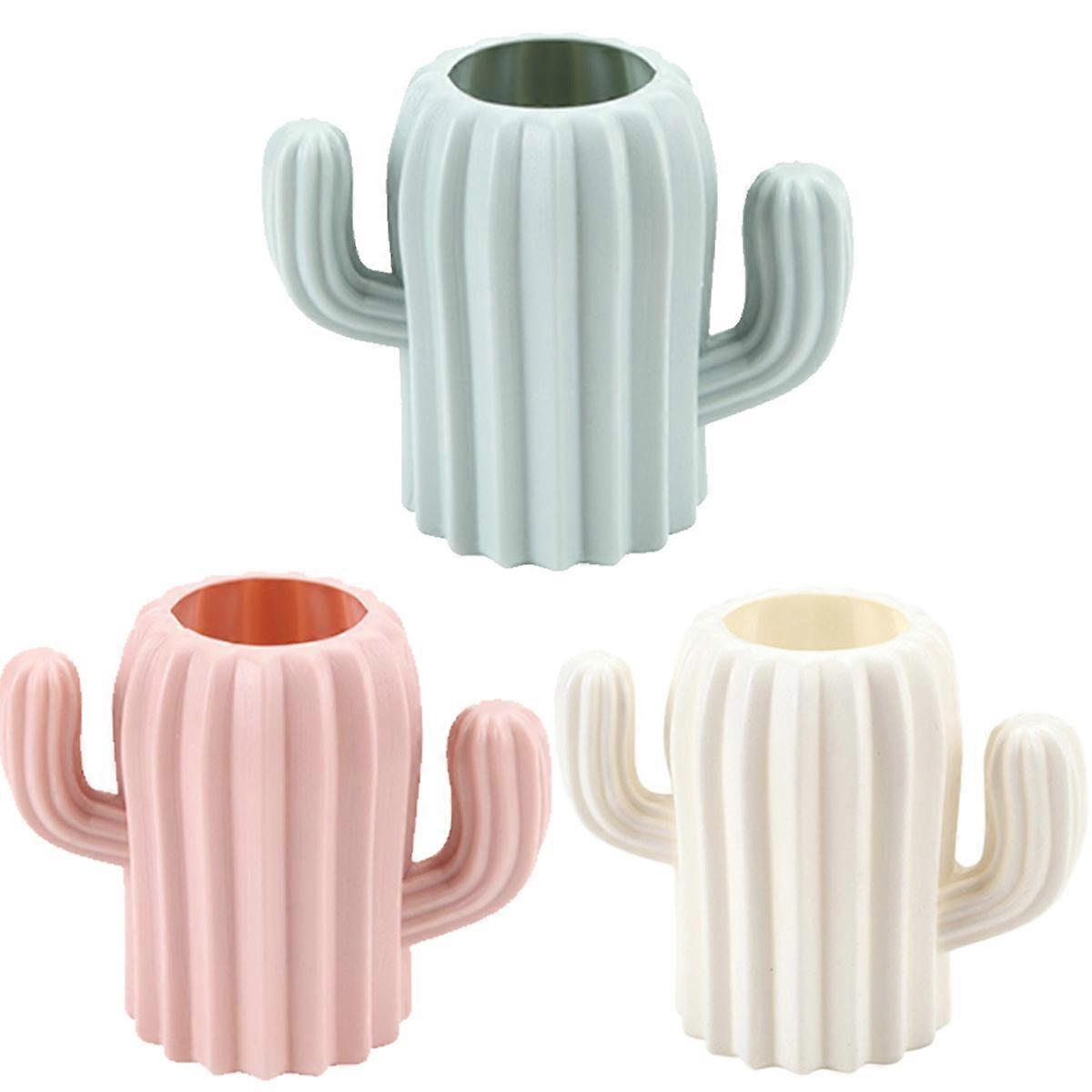 Cactus-shaped Desk Organizer Pen Pot Set