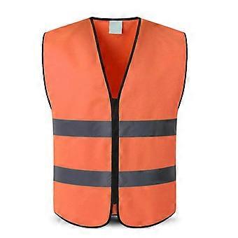 Visibility Safety Vest Fluorescent Yellow Reflective Running Vest for Night Jogging and Work