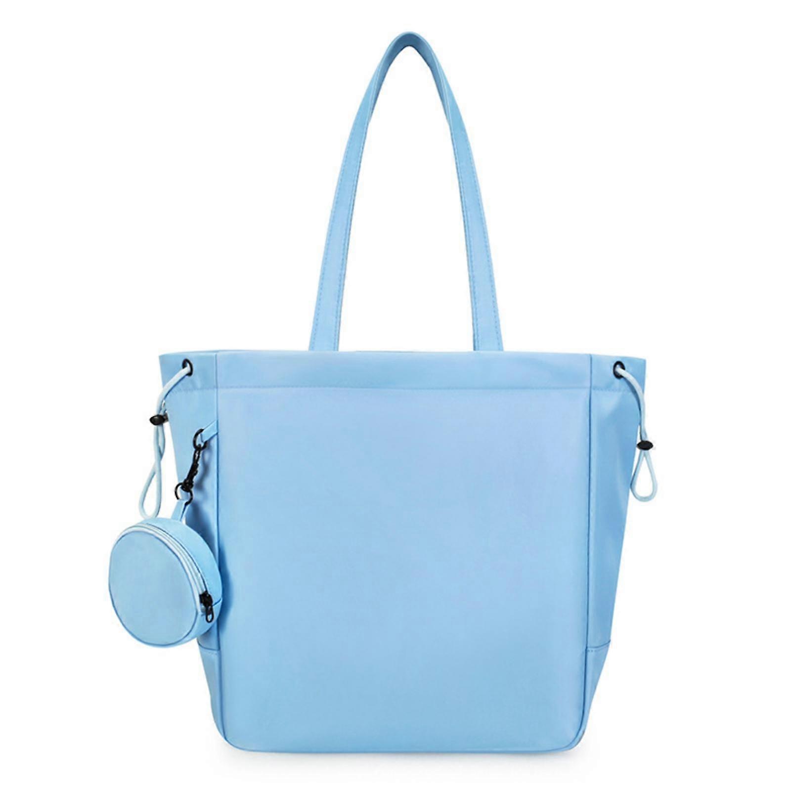 Large Capacity Nylon Sports Tote | Spacious Main Compartment, downtown basic