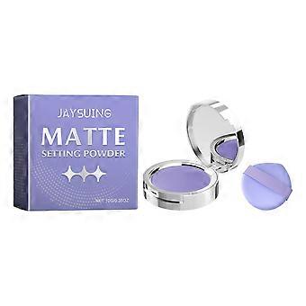 2pcs Matte Setting Pressed Powder, lightweight oil control makeup setting powder