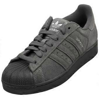 adidas Superstar II Unisex Fashion Trainers in Dark Grey