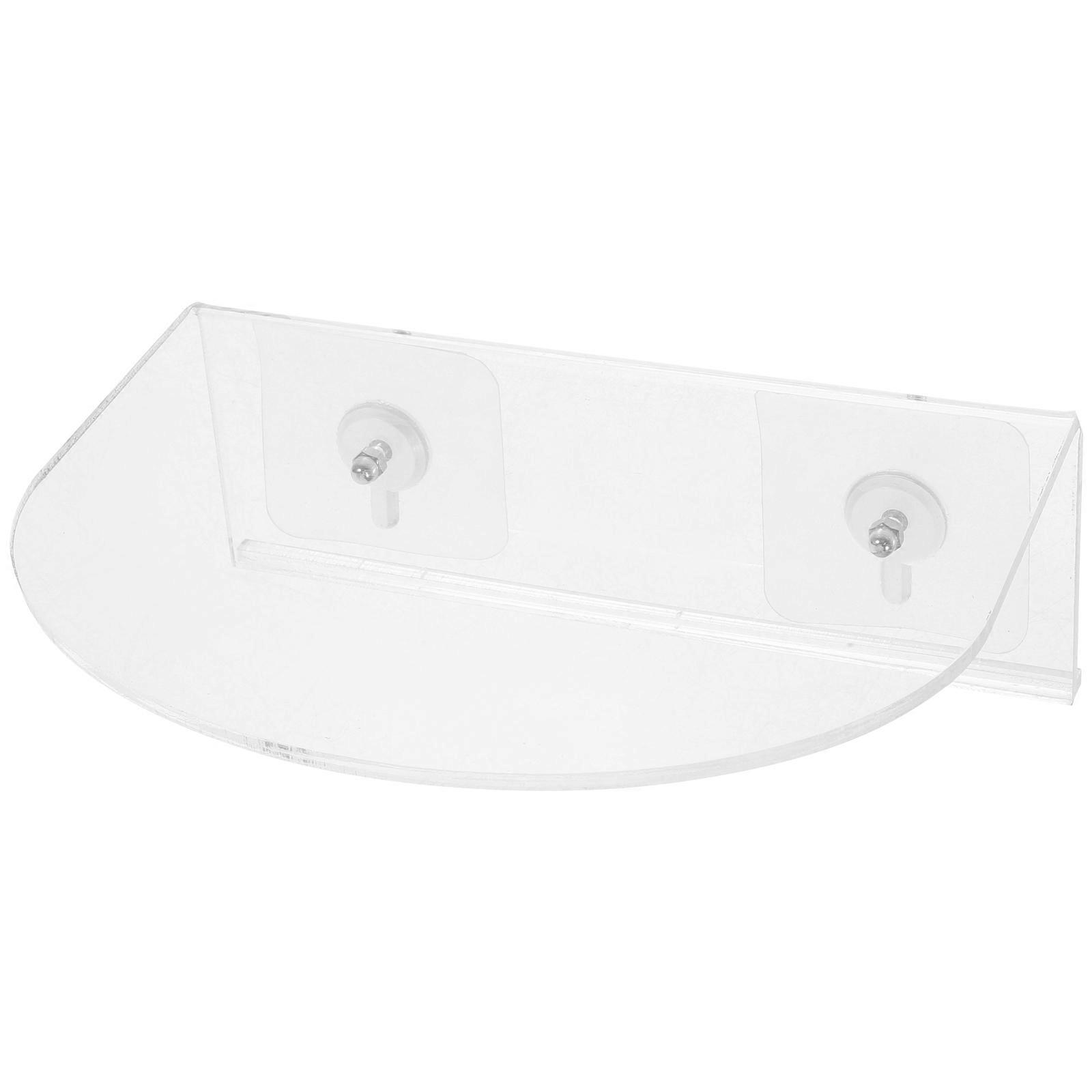 Suction Cup Window Shelf for Storage Use with Transparent Acrylic