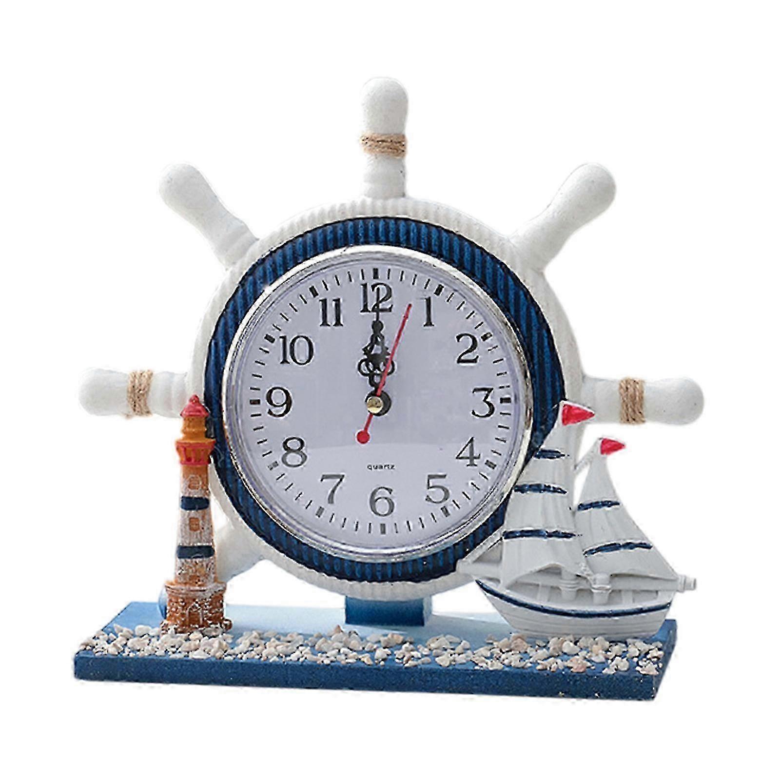 Decorative Mute Resin Table Clock