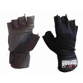 LARGE Quality Durable Morgan Shark Weight Lifting Gloves for Gym Training