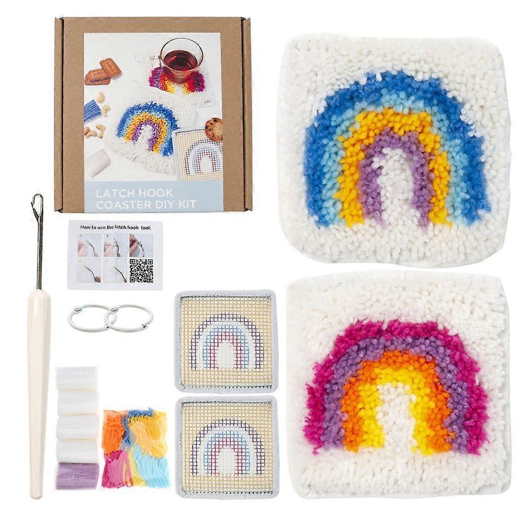 Beginner Latch Hook Coaster Craft Kit