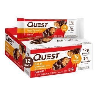 Quest Nutrition Quest Bar Gooey Caramel with Peanut, 12 Count (Pack of 1)