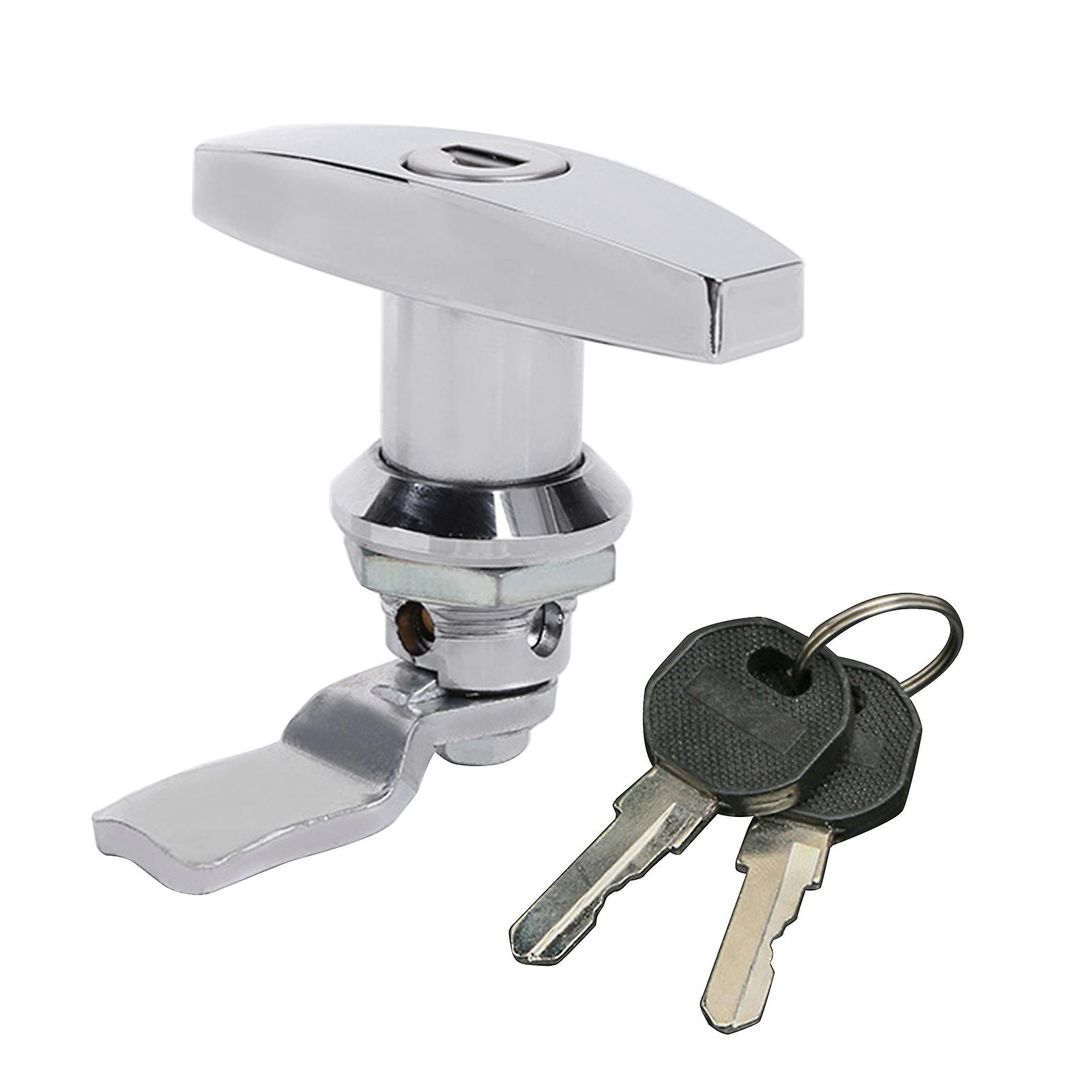 for T Shape Handle Lock Trailer Toolbox Door for Latch Anti-theft for RV Wear Re