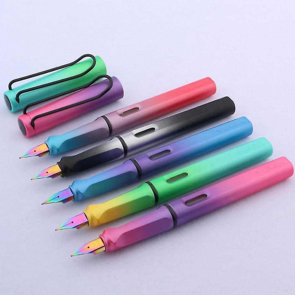 BLUE INK Gradient Color Ef Nib Fountain Pen For Office school
