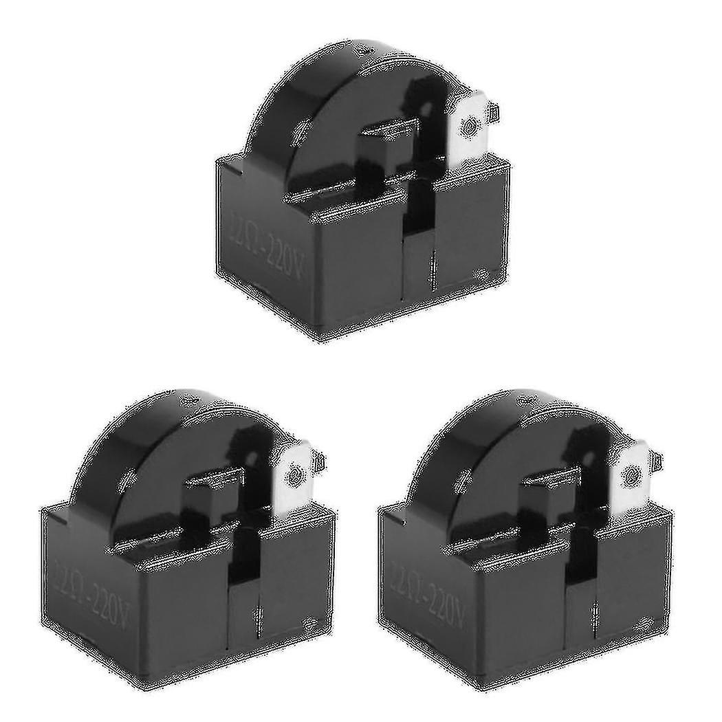 3x Plastic Case 22 Ohm 2 Pins Ptc Starter Relay For Refrigerator