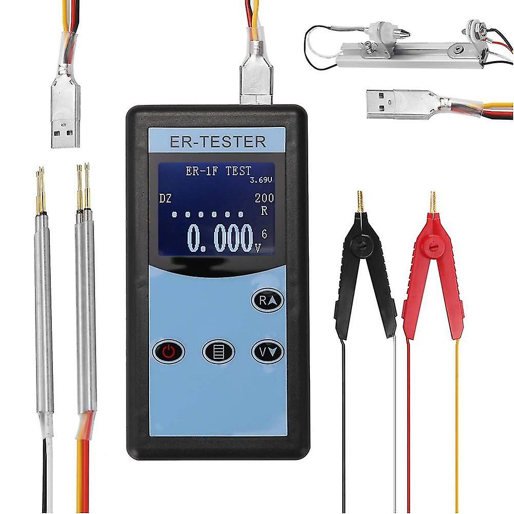 0.01m-200 Battery Internal 4 Wire Battery Voltage Testing Tester C