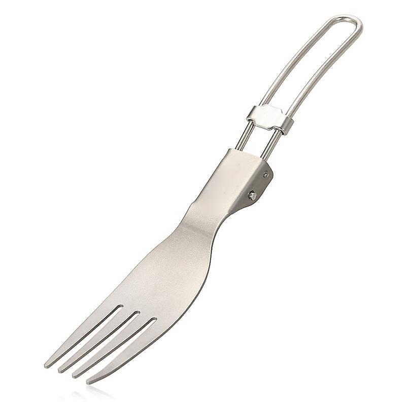 Titanium Folding Fork Ultralight Outdoor Portable Dinner Fork
