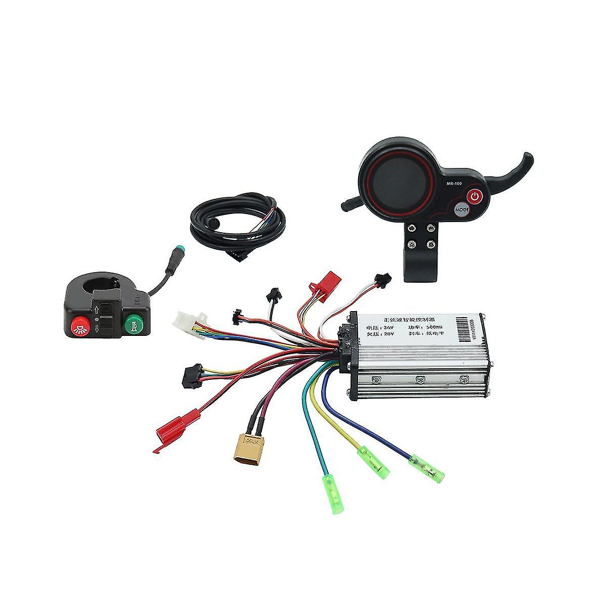 36v 500w Controller Mr-100 Lcd Display Meter Dashboard+switch Button For Electric Scooter