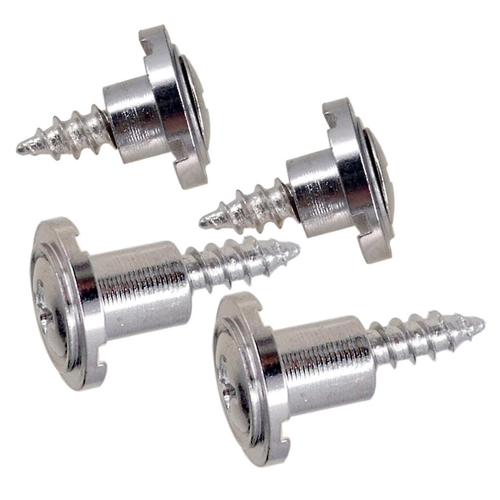 2 Set Round String Tree Retainer&Screws for Fender ST Guitar Parts Silver