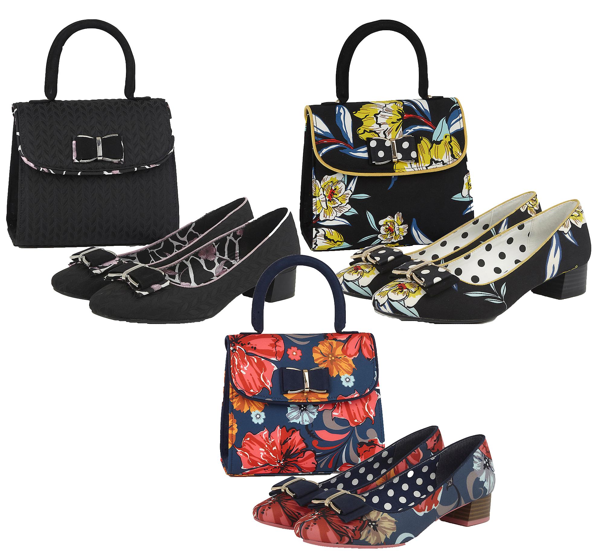 Ruby Shoo June Low Heel Pumps & Matching Muscat Bag