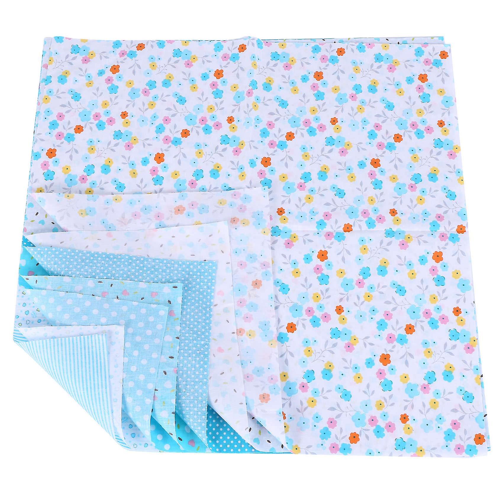 7pcs 50cm*50cm S Fl Plain Printed Fa For Cloth Sewing Patch Quilting