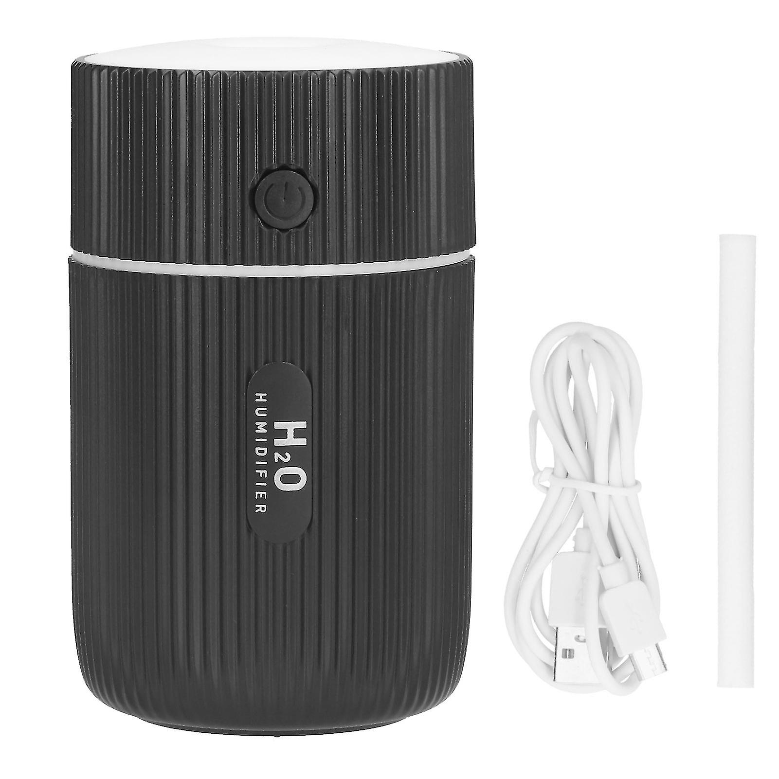 Mini Desktop Humidifier with Colorful Light, USB Powered, for Car, Office, Bedroom, Black