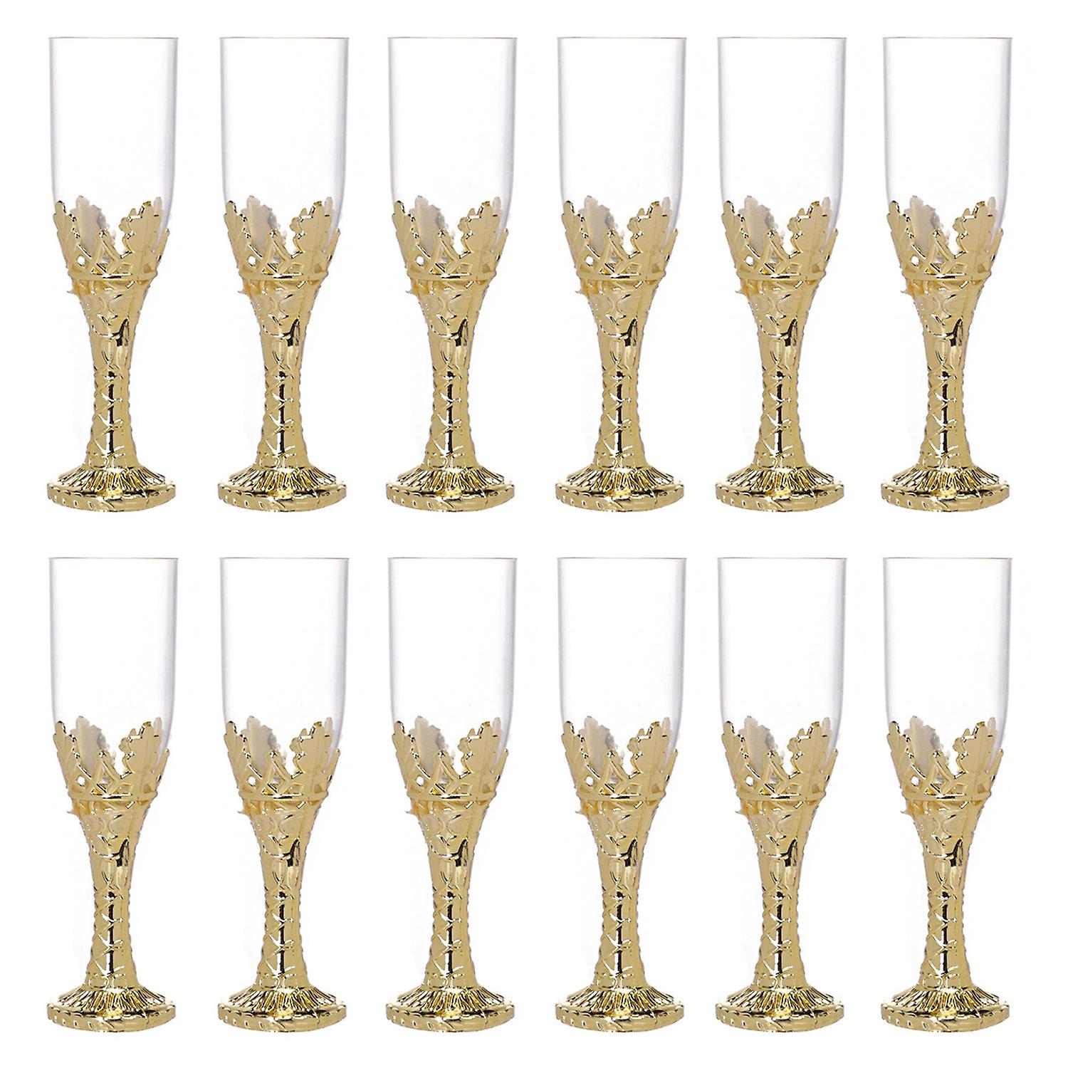 12Pcs 30ml Wine Cups Anti-cracking Shatterproof Plastic Party Candy Decorative Cups for Wedding