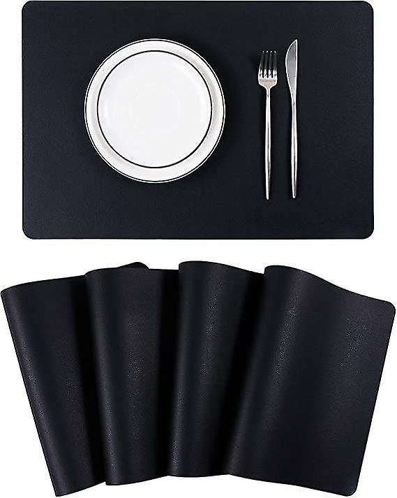 4pcs Tischsets aus Leder