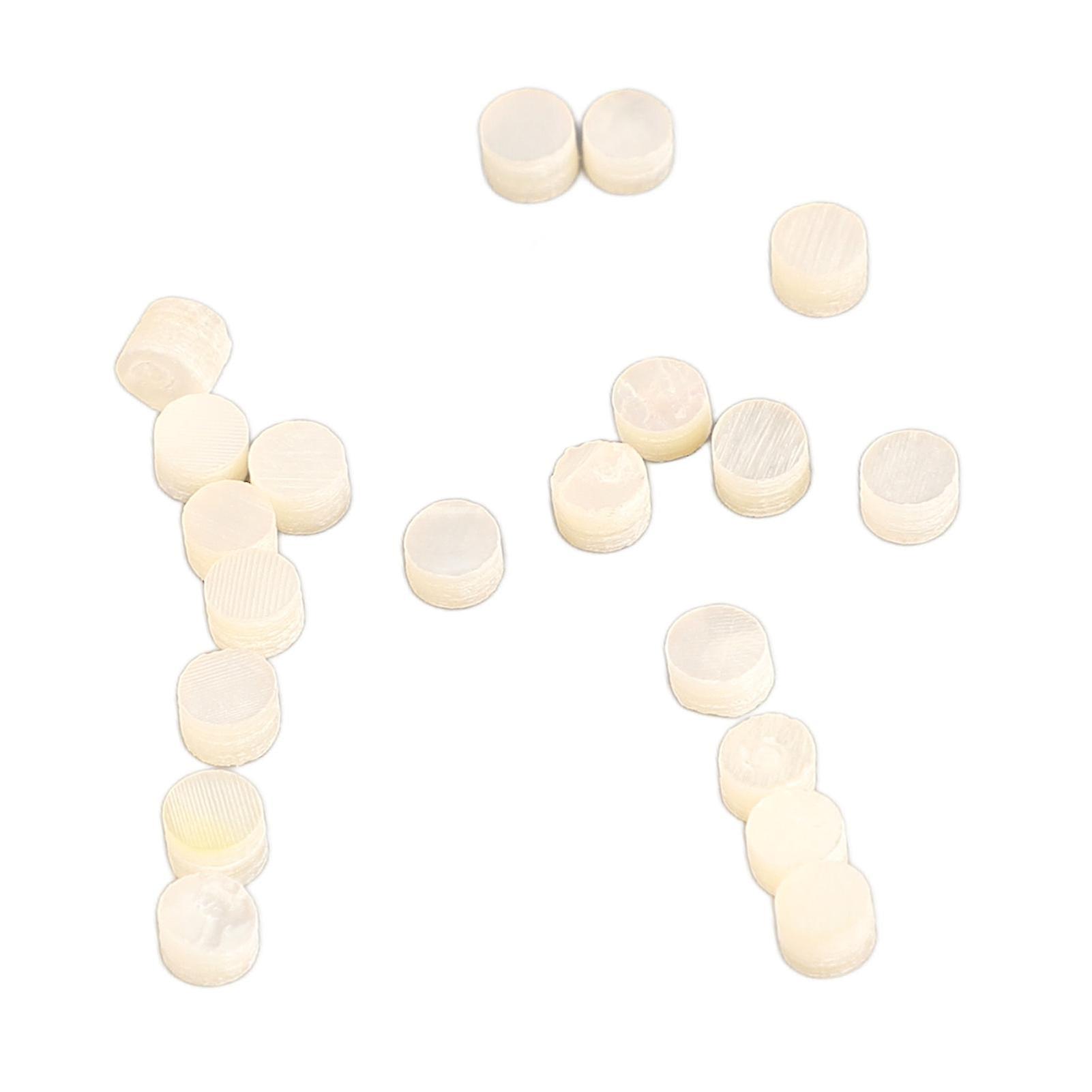20Pcs 3mm Weiß Shell Griffbrett Dots Gitarre Inlay GF65