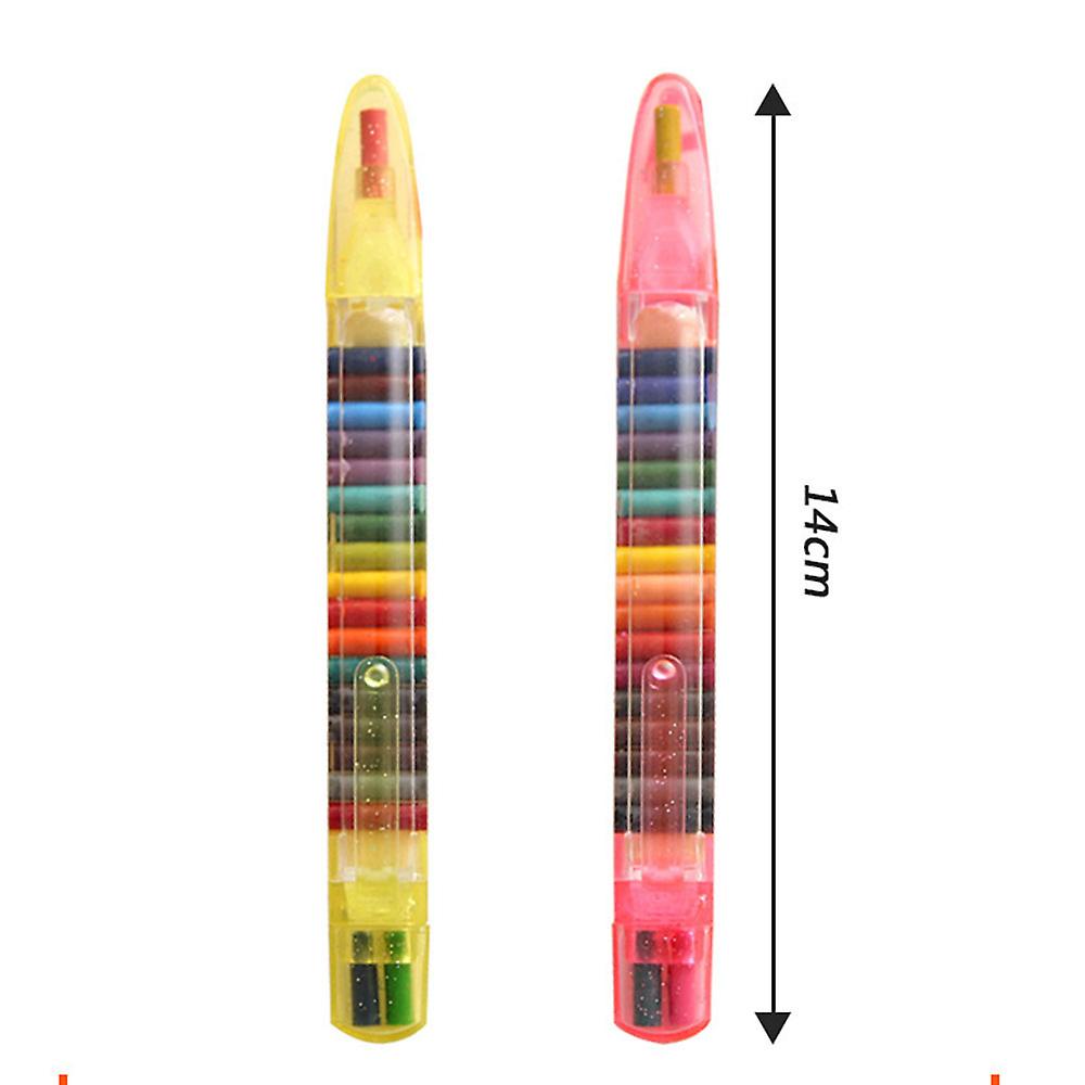 Multi-Color Crayons Pen with 20 Colors Cores Lightweight Painting Graffitis Pen for Home School