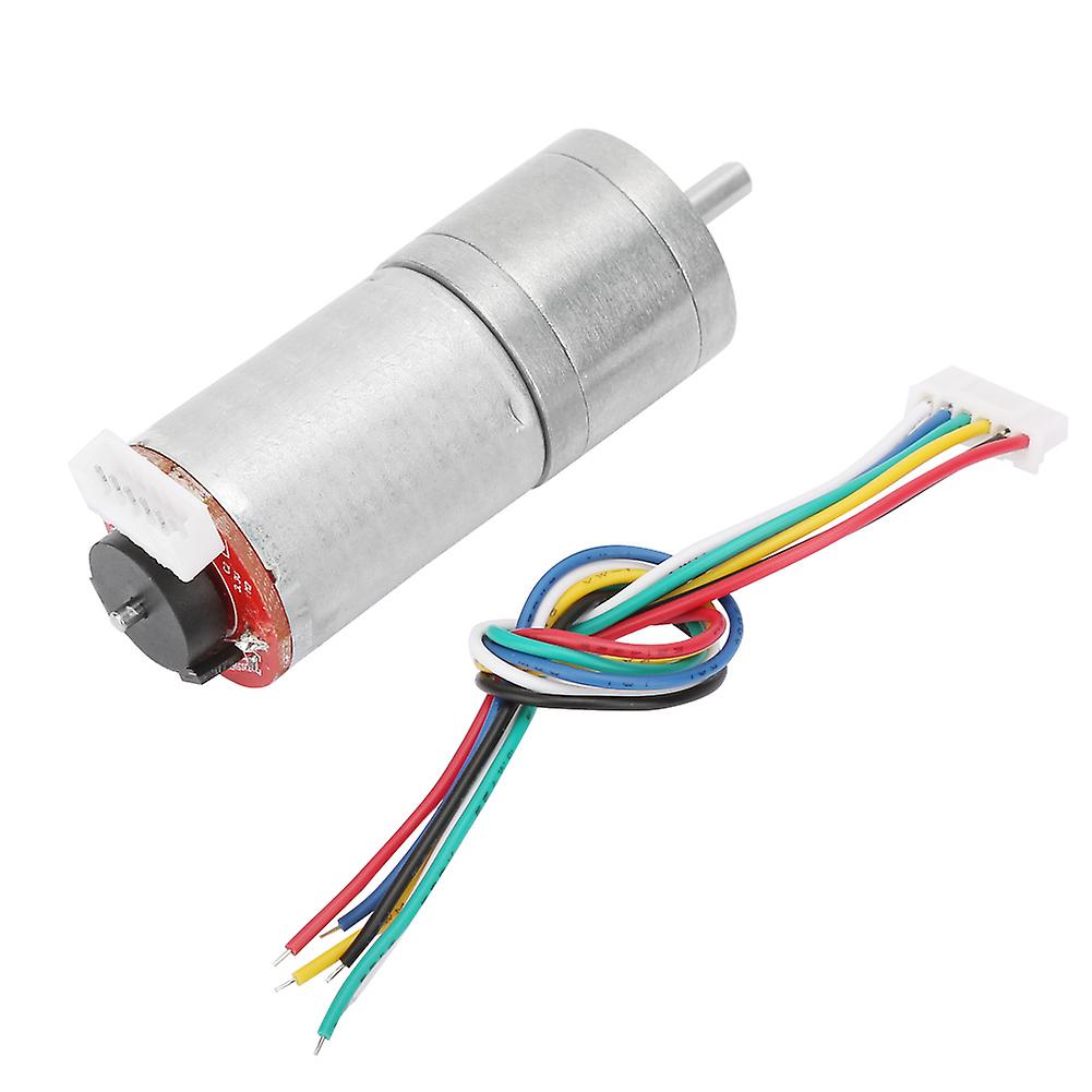 DC 12V Encoder Gear Motor Speed Reduction for Robot RC Car DIY Engine Toy (10RPM)