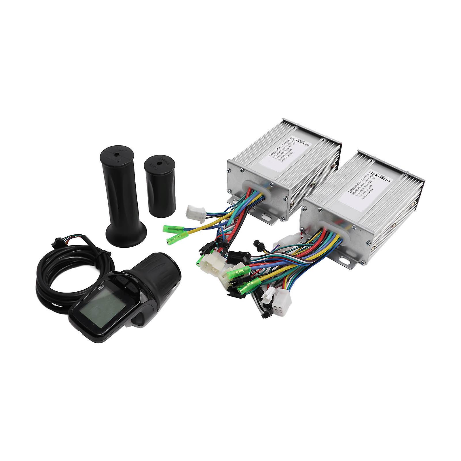 36V 48V 450W Wasserdichtes LCD-Display Dual Drive Brushless Motor Controller Kit für Elektrofahrrad-Roller